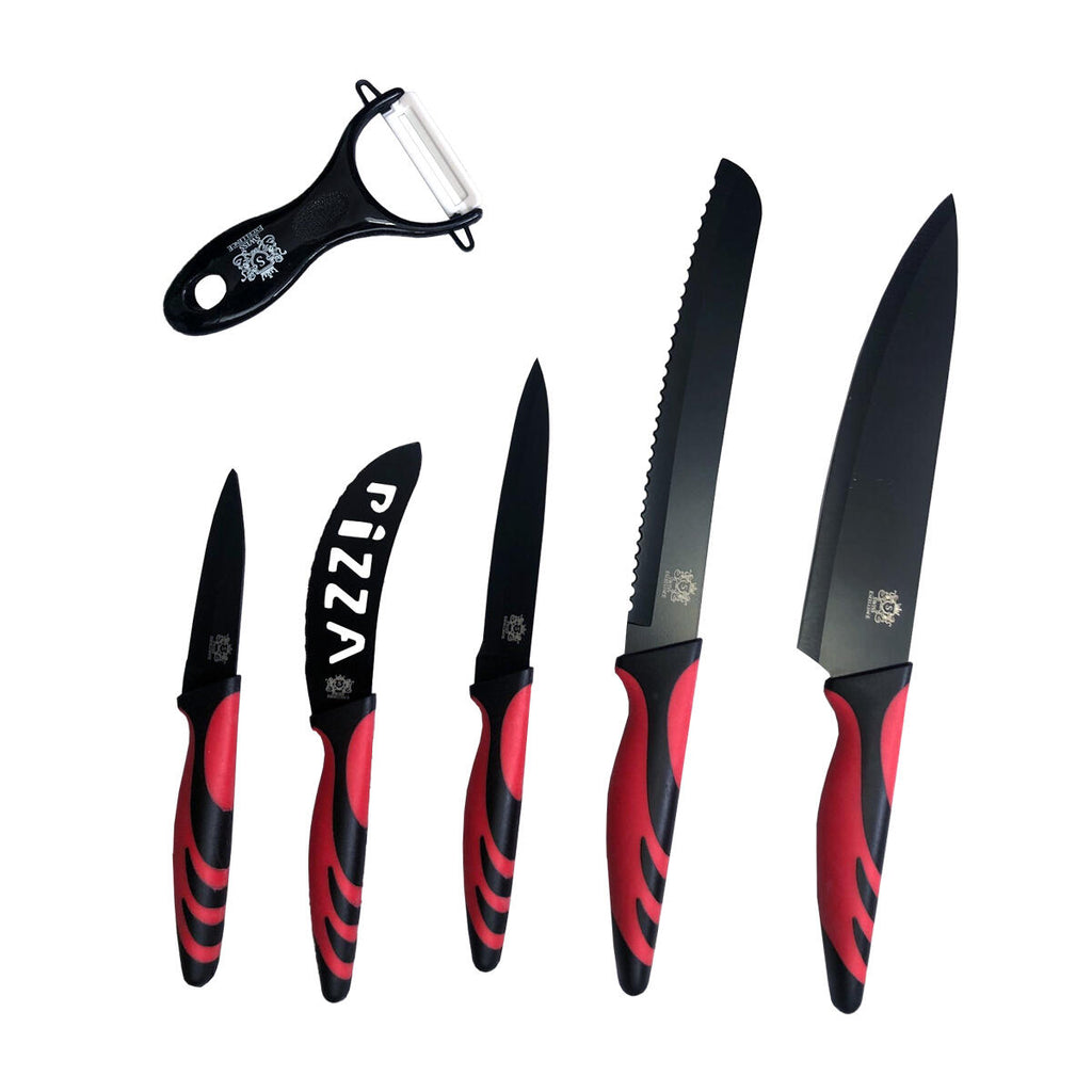 Set de Cuchillos Profesionales Black (6 Piezas)