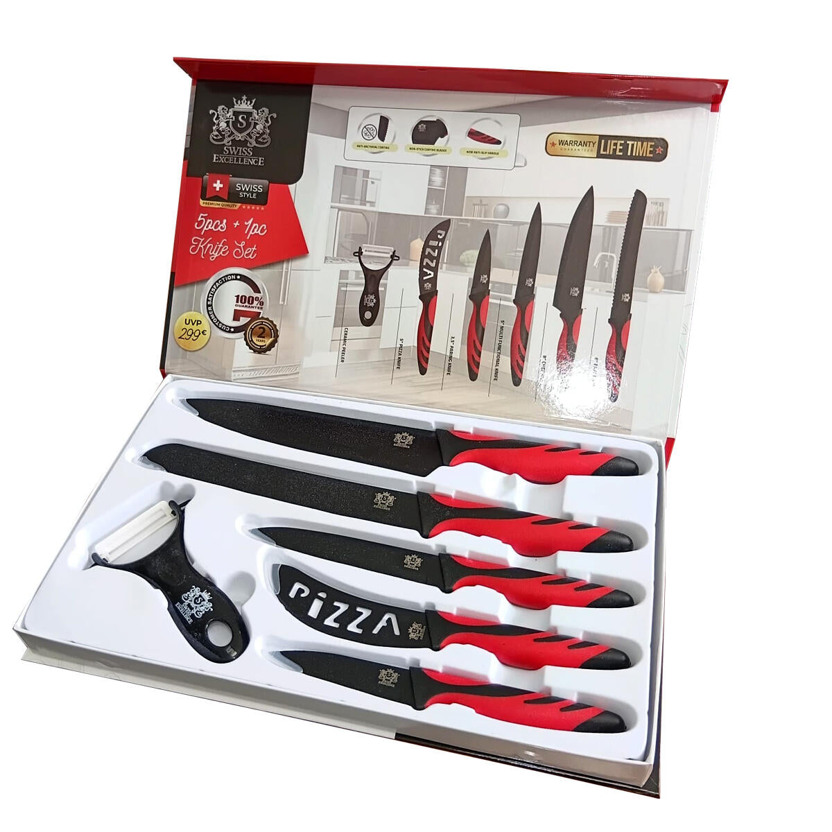 Set de Cuchillos Profesionales Black (6 Piezas)